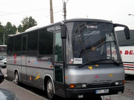 Bus rental in Paris, France MAN 30 seats